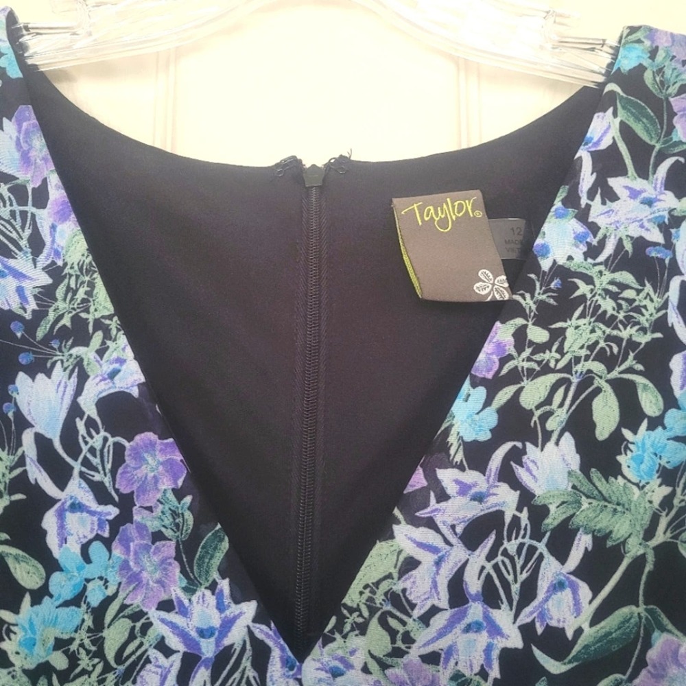 Taylor Chiffon Empire Waist Dress Size 12 - Picture 10 of 15